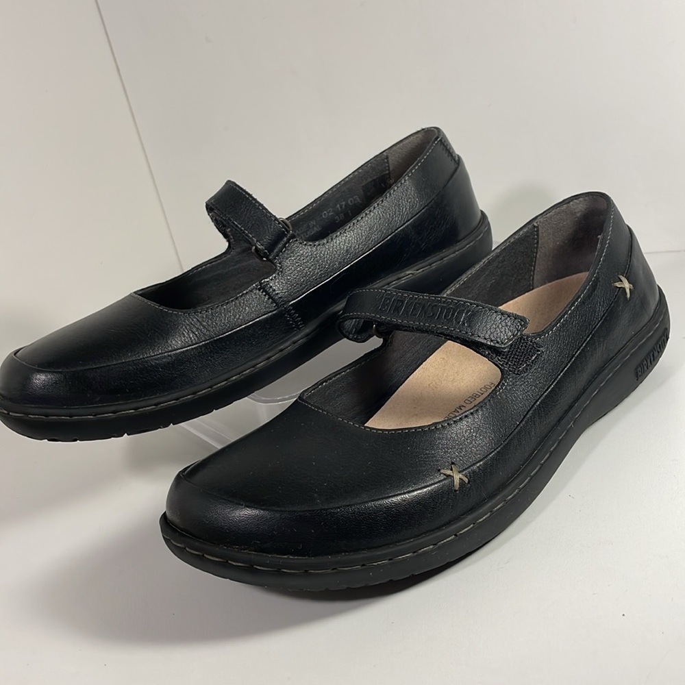 Birkenstock Black Leather Flats - Picture 4 of 16